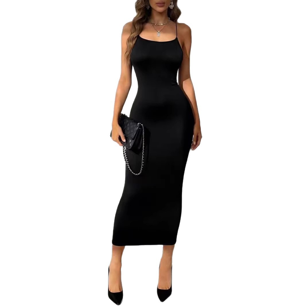Women's Sexy Dress High-End Black Slip