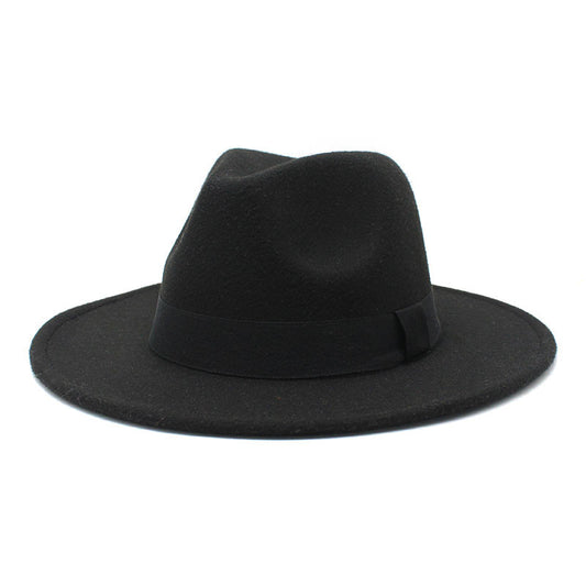 Autumn And Winter Men And Women Big Brim Hat