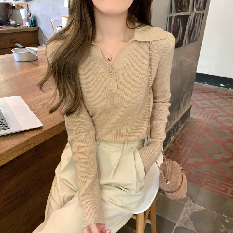 Slim Fit Inner Wear Sweater Slimming Top