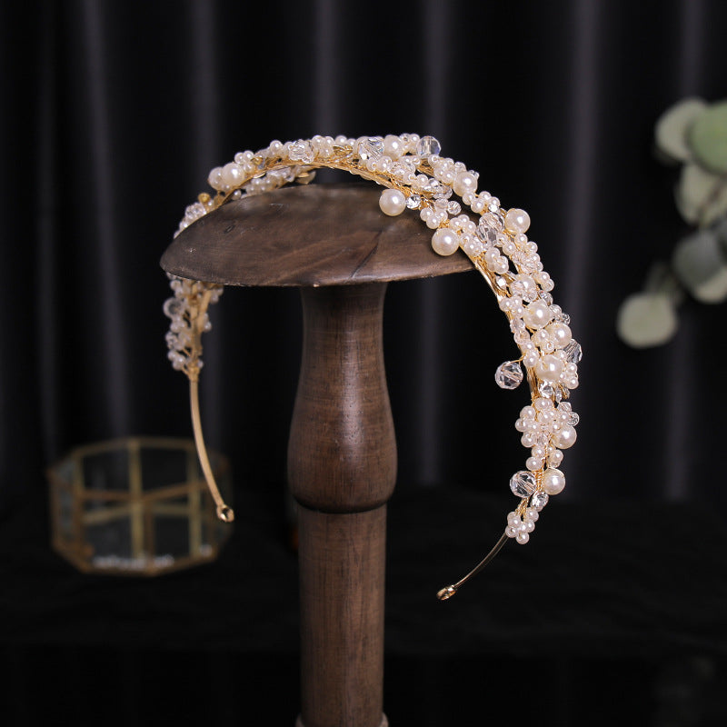 Women's New Pearl Bridal Tiara