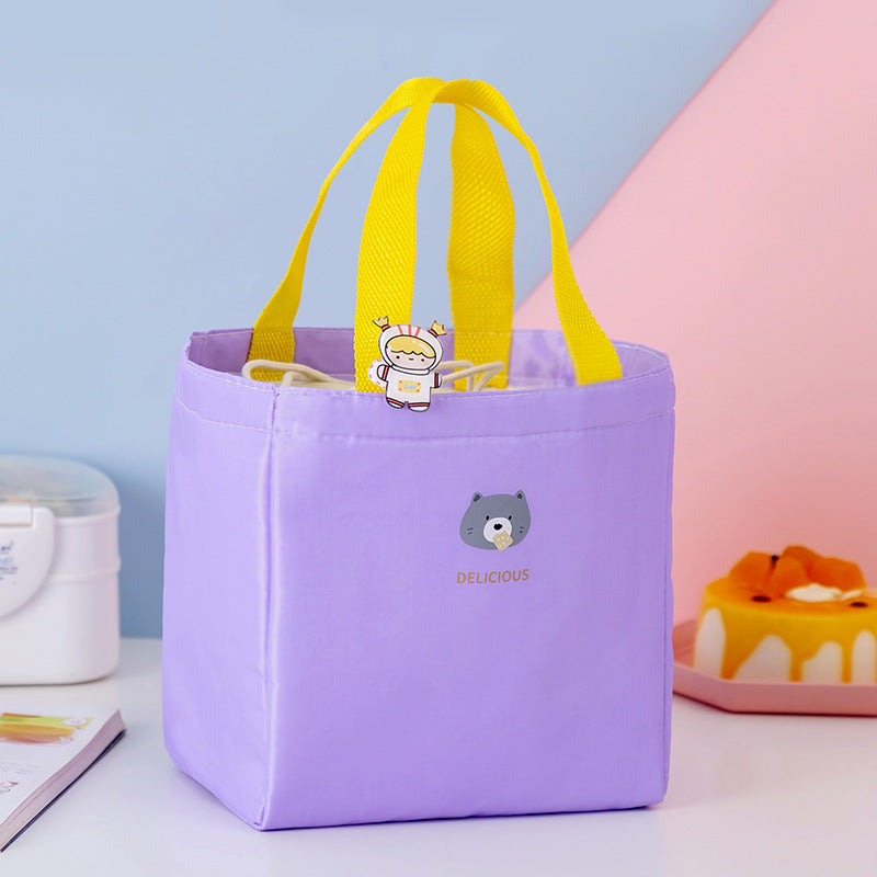 Macaron Color Large-capacity Heat Preservation And Fresh-keeping Portable Lunch Bag