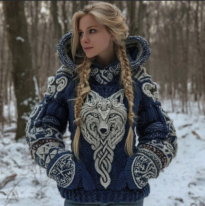 AutumnWinter 3D Digital-Print Hoodie