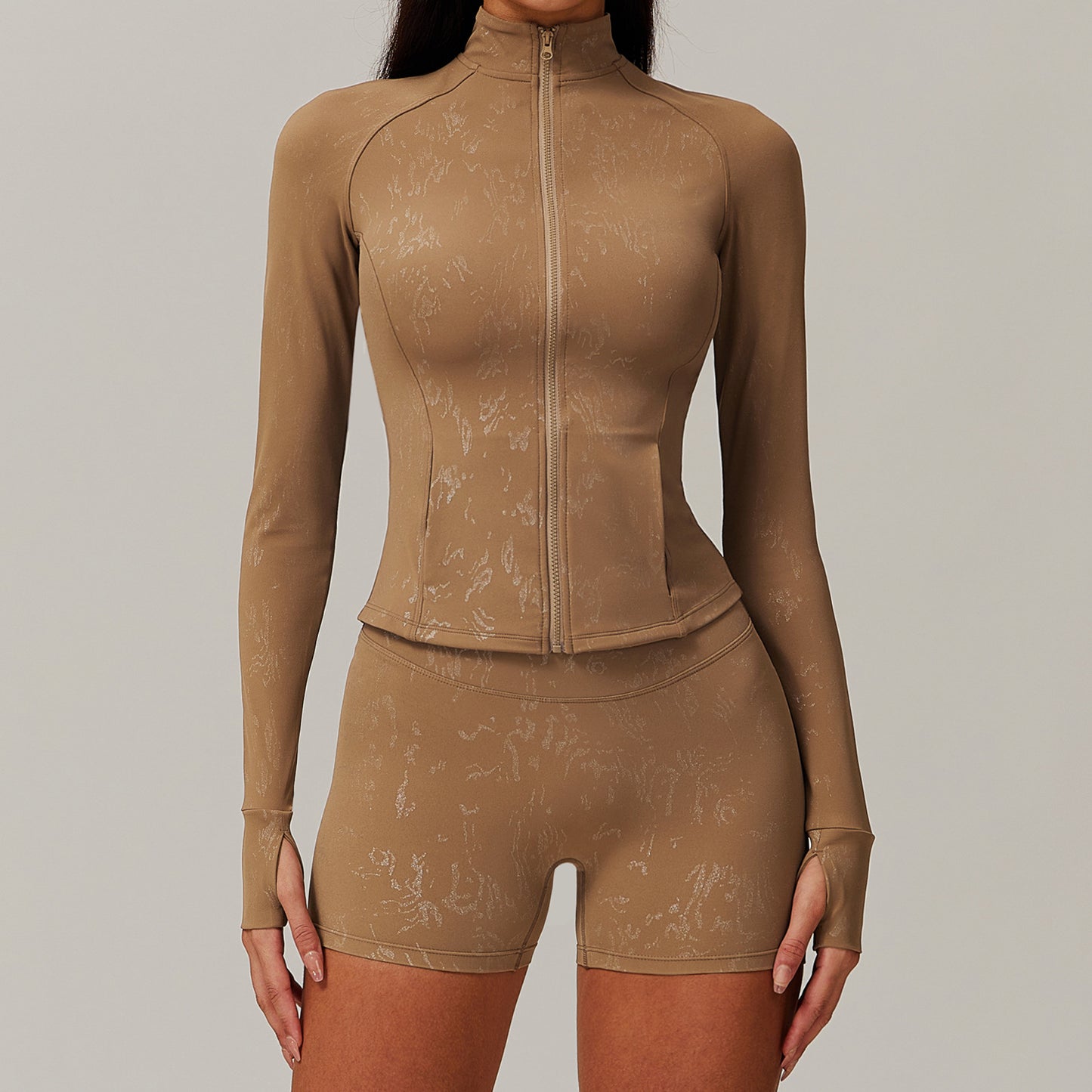 Breathable Nude Feel Training Fitness Yoga Wear Coat