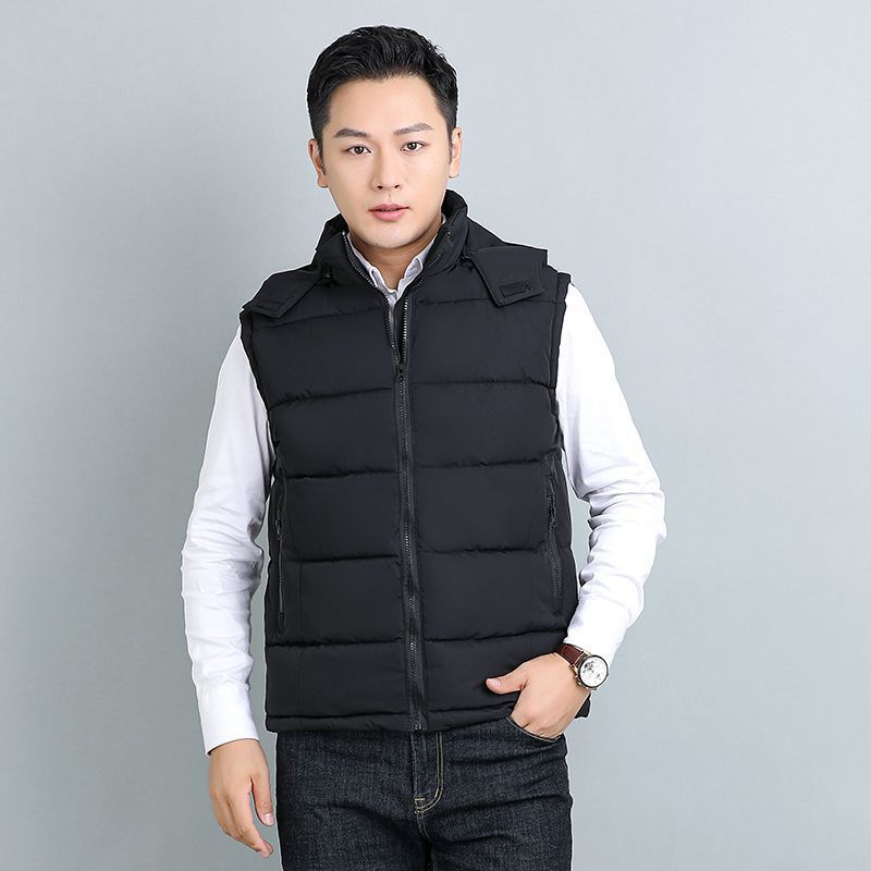 Removable-hooded Fleece Vest A Casual Stylish And Trendy Outerwear Piece