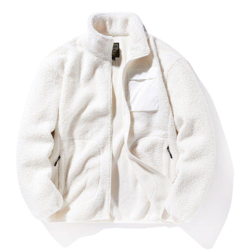 Mens Cardigan Fleece Outdoor Polar Fleece Jacket