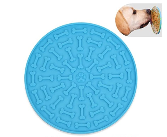Pet Slow Food Bowl Dog Rain Bath Distraction Mat Pet Licking Mat Food Silicone Slow Food Quiet Mat