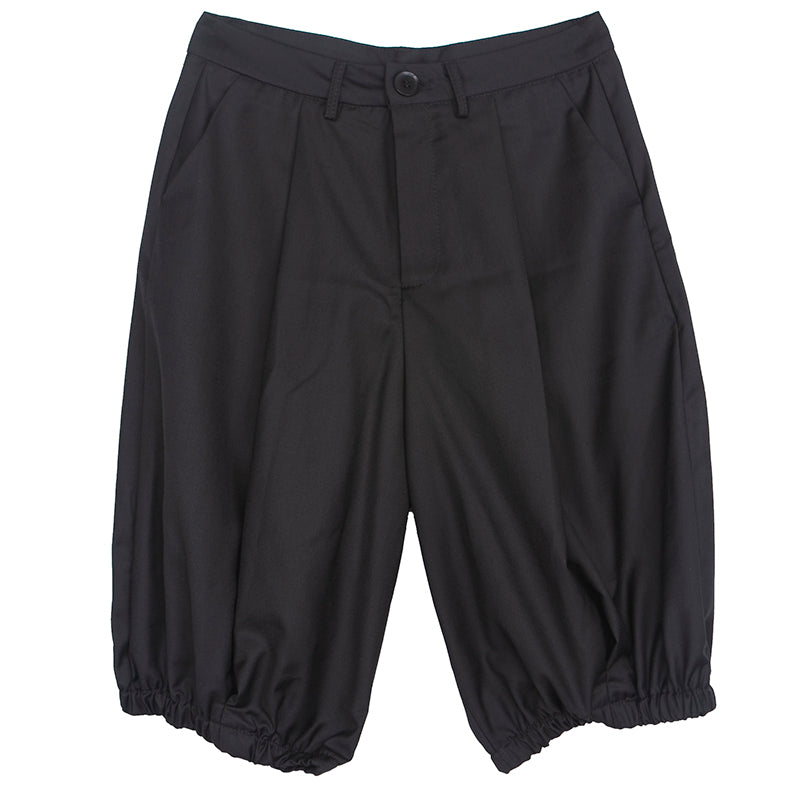 Dark Niche Shorts With Elasticated Feet