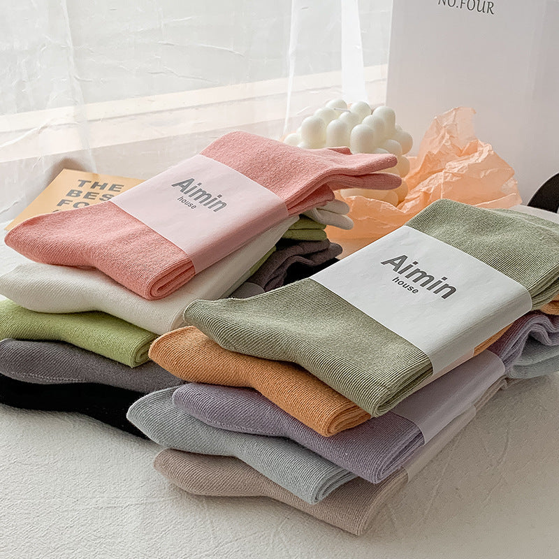 Korean Version Of Pure Cotton Ladies Socks