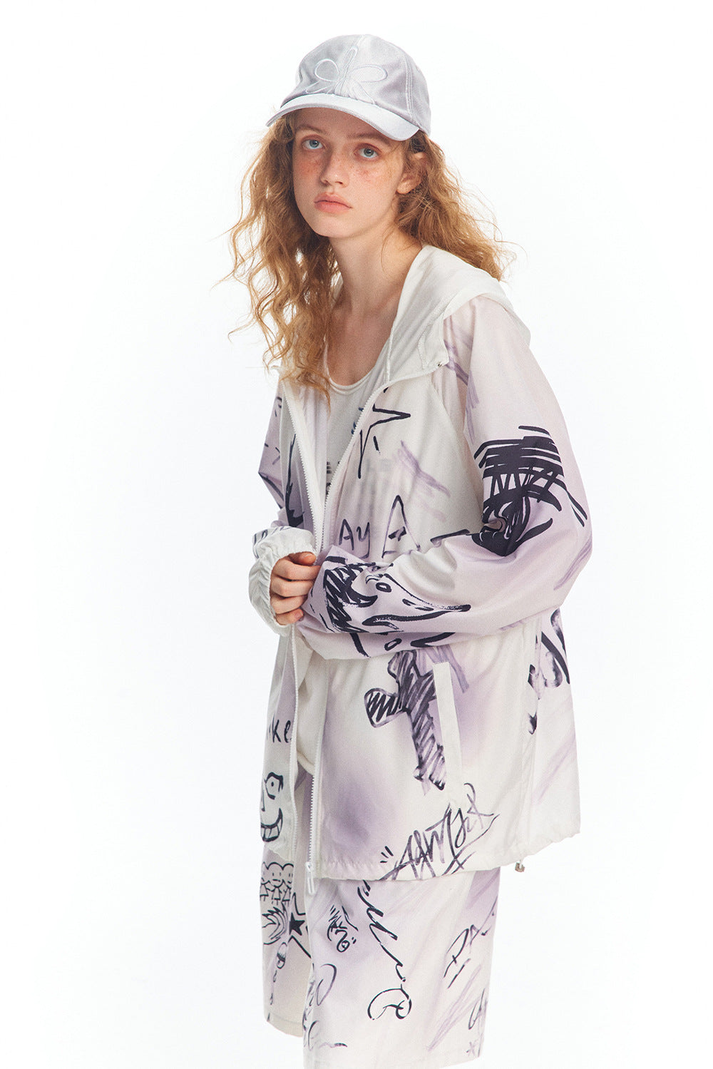 Full Printed Hand Painted Graffiti Casual Suit