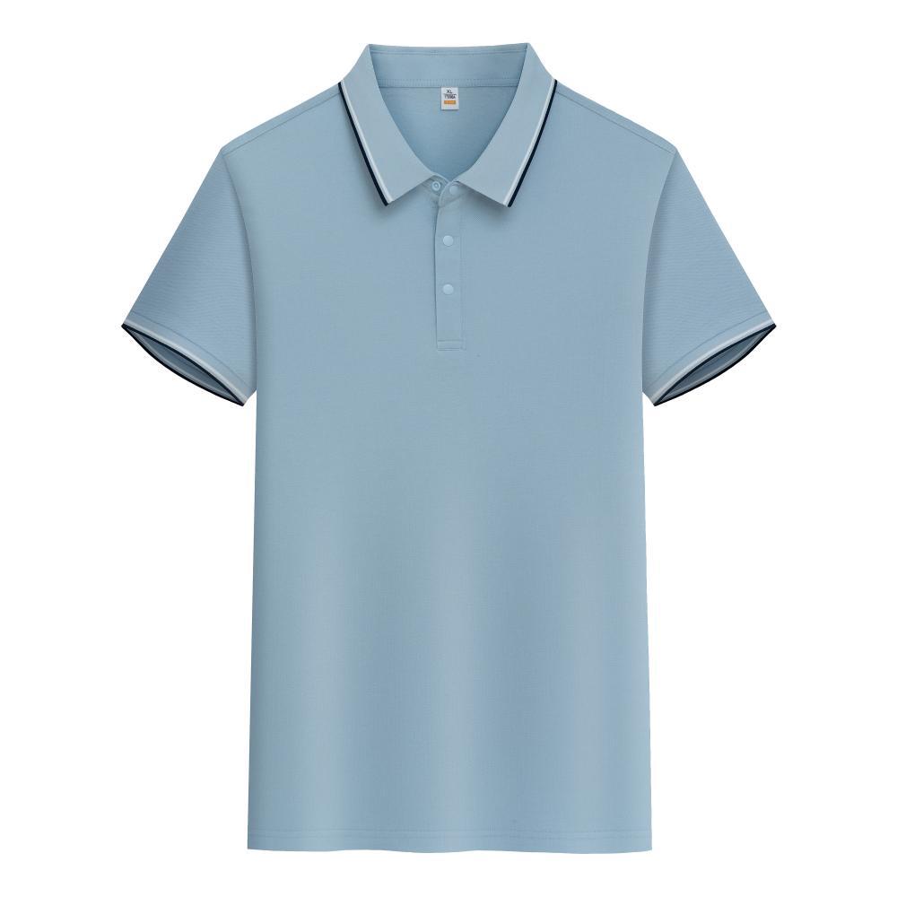 Pure Cotton Soft Polo Shirt Business Casual Lapels Short Sleeve
