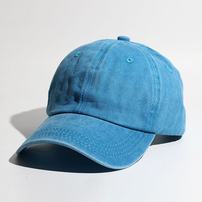 Washed Cotton Curved Brim Outdoor Sports Ladies Summer Sun Hat