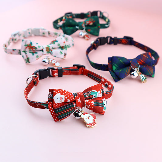 Clang Bow Tie Christmas Fashion Pet Collar