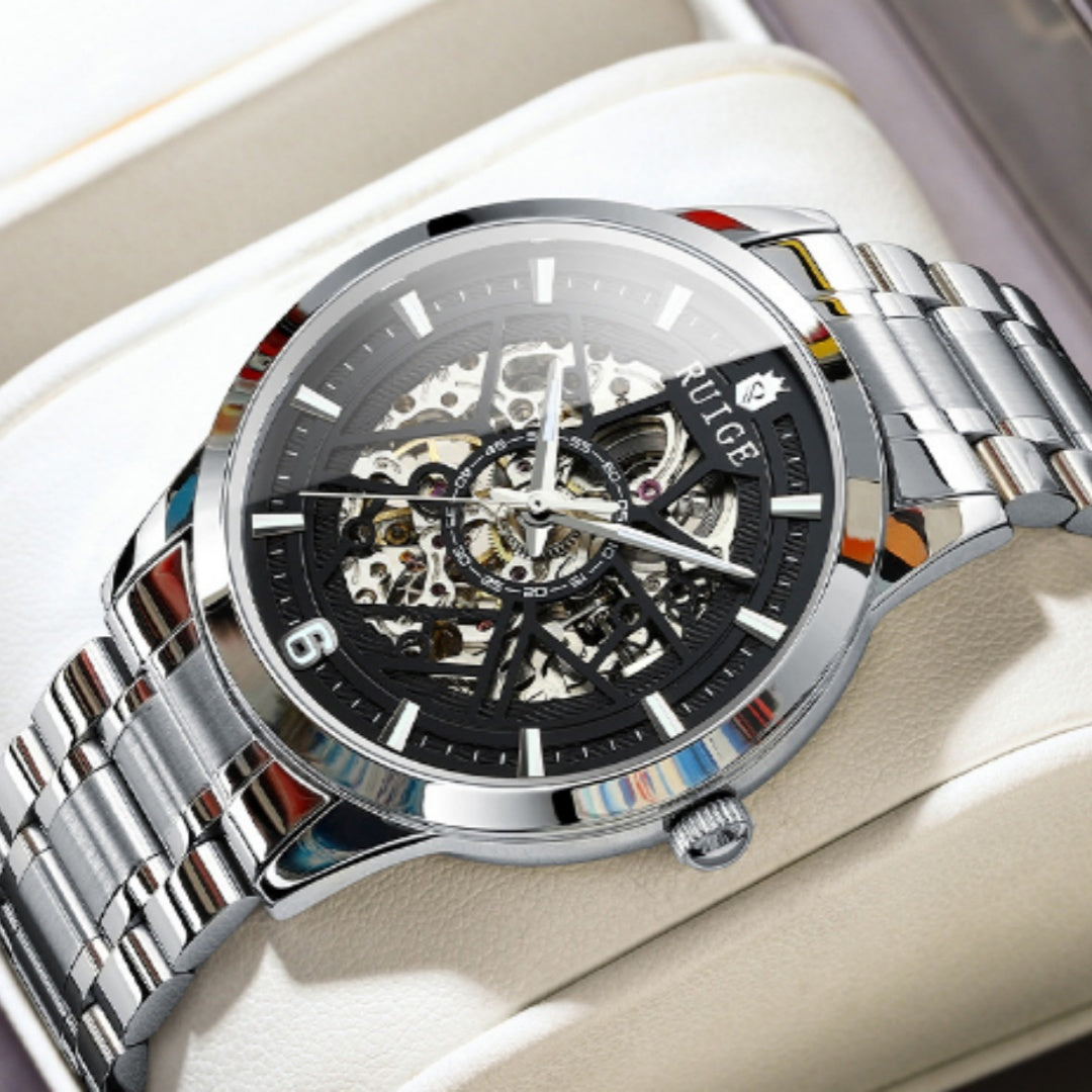 Men's Hollowed-Out Automatic Mechanical Watch