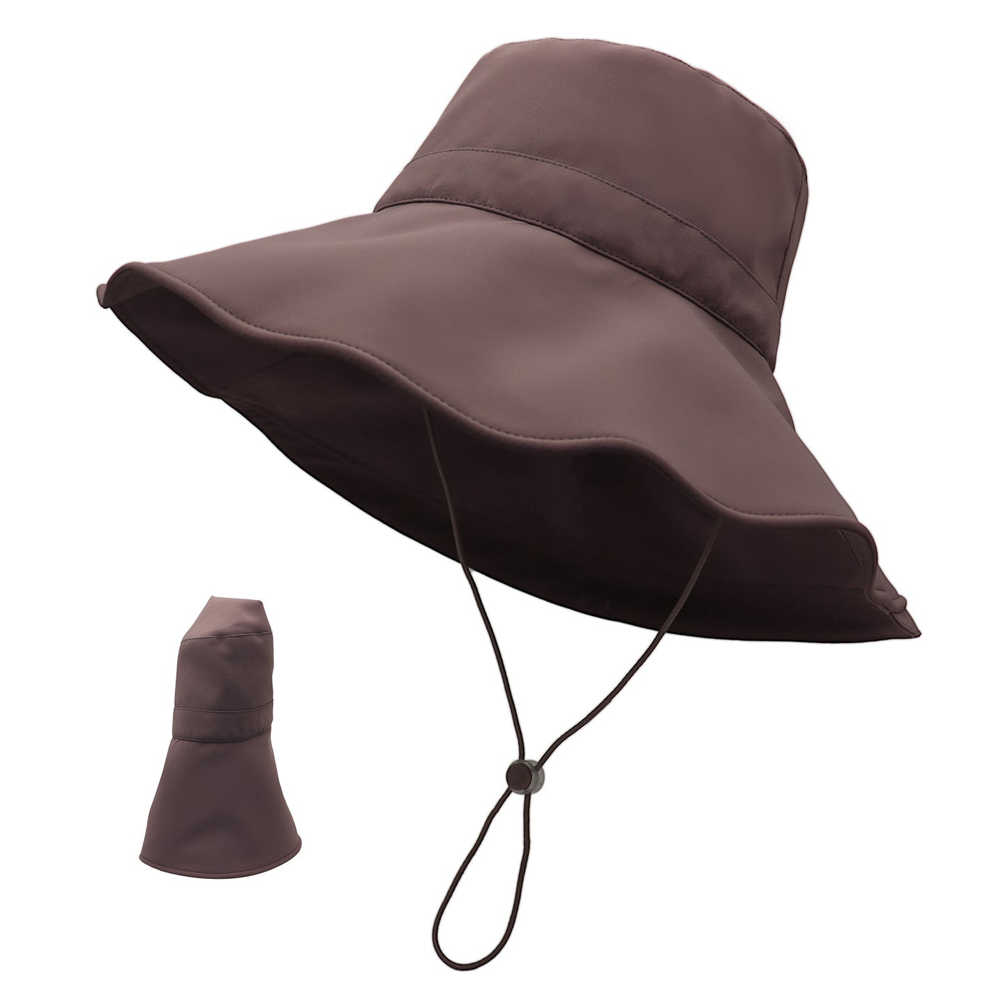 Spring And Summer New Cool UV Bucket Hat Women's Big Brim UV-proof Outdoor Sunshade Folding