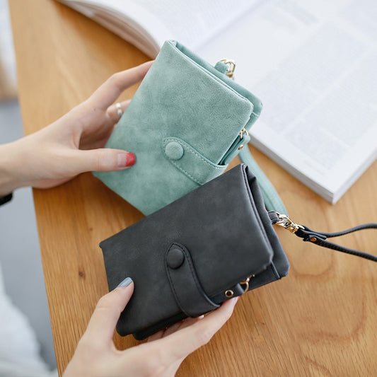 Women's Short Three Fold Multi Card Women's Purse Hand