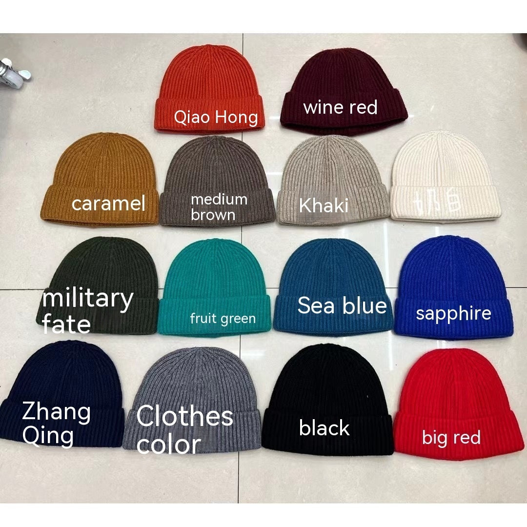 Woolen Cap Women's Knitted Hat Fashion Brand