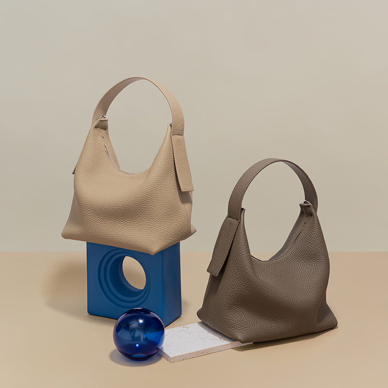 Soft Pillow Shoulder Bag Summer Fashion Casual First Layer Cowhide Women's Handbag