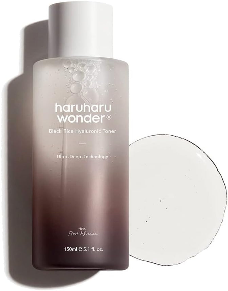 Haruharu Wonder Black Rice Hyaluronic Toner, Arroz Negro, Ácido Hialurónico, Fragrancia Lavanda, Para Todas Las Pieles, Skincare Coreano, Mejora Textura De La Piel, Libre Crueltad Animal, 150Ml
