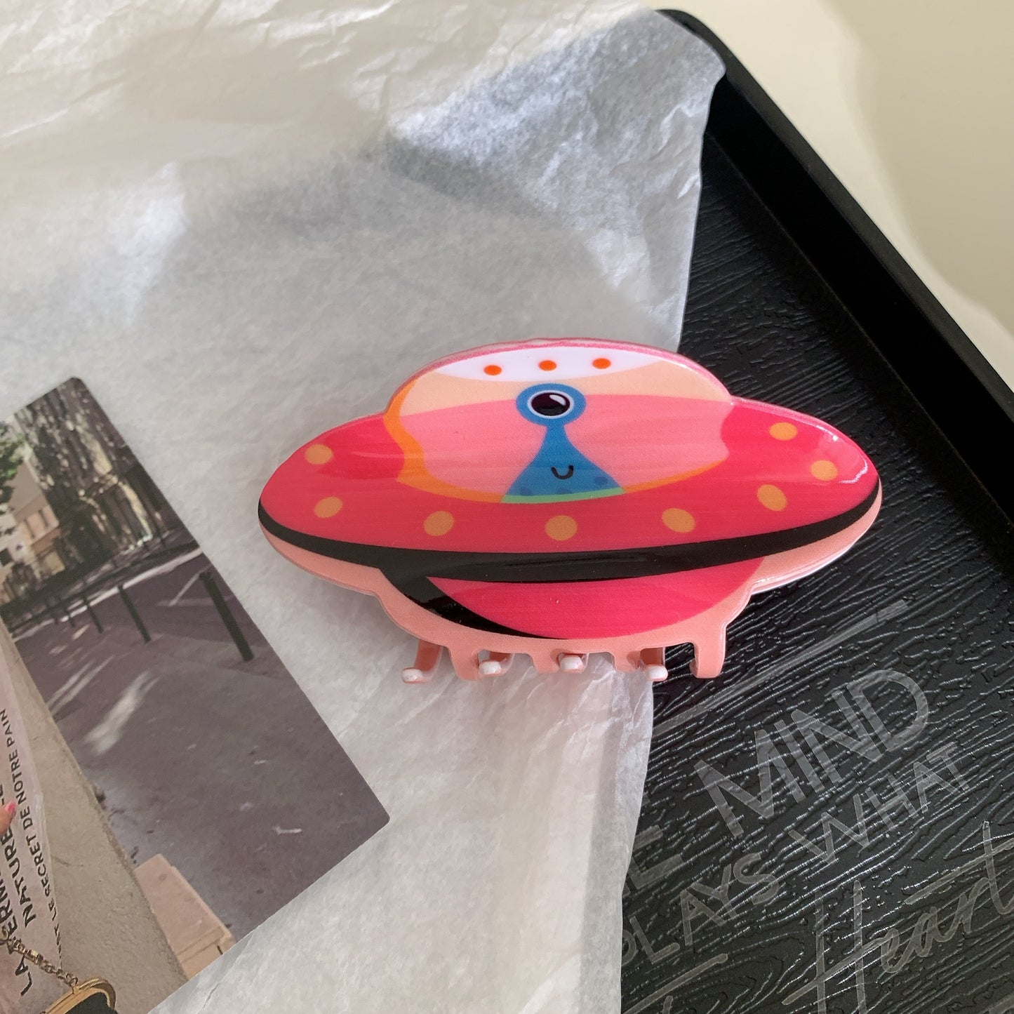 Spaceship Grip Alien Cartoon Space Acrylic