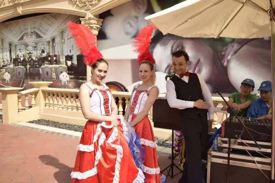 Opening Dance Performance Costume French Can-can Crinoline Dress
