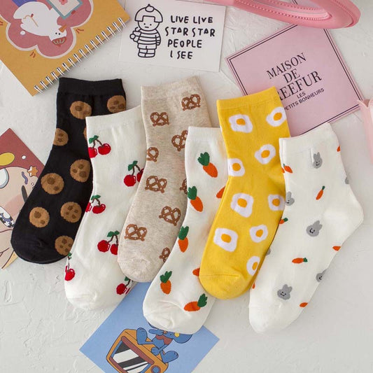 New Personalized INS Style Women's Cotton Mid-tube Socks
