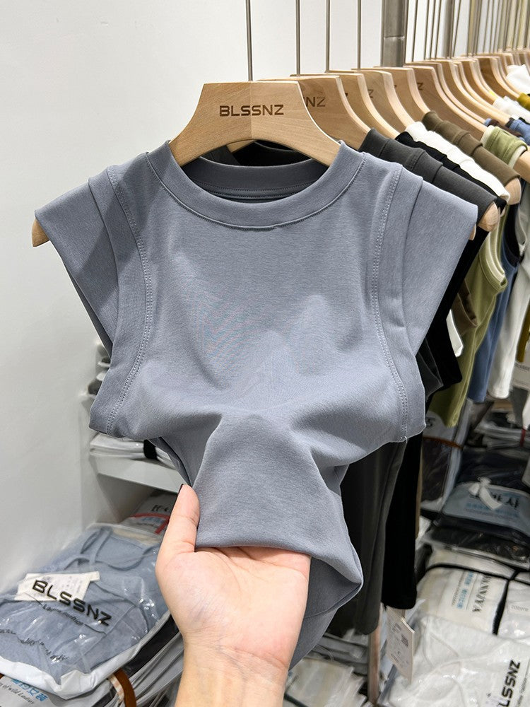Niche Sleeveless Stitching Vest Top
