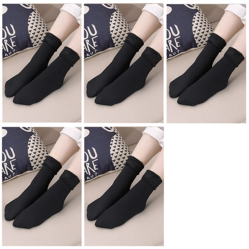 Plus Fleece Socks To Keep Warm Snow Women In Autumn And Winter