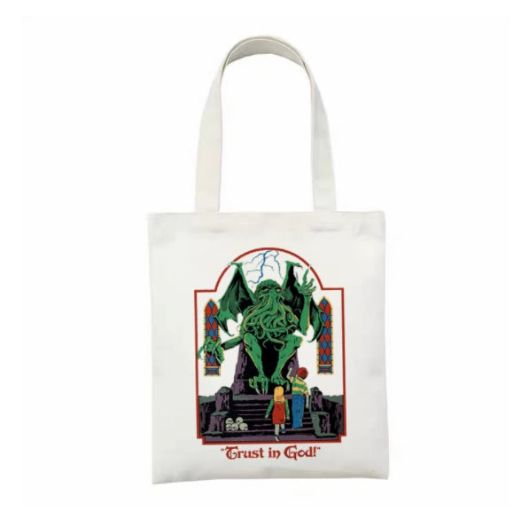 Printed Canvas Bag Personalized Creative Shoulder