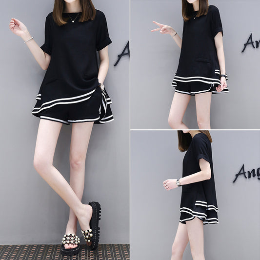 Fashionable And Chic Two-piece Shorts Set