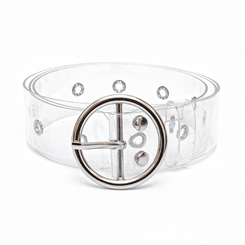 Transparent Pin Buckle Belt