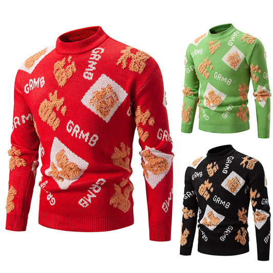Ny Strik Half Turtleneck Mode Sweater Mænd