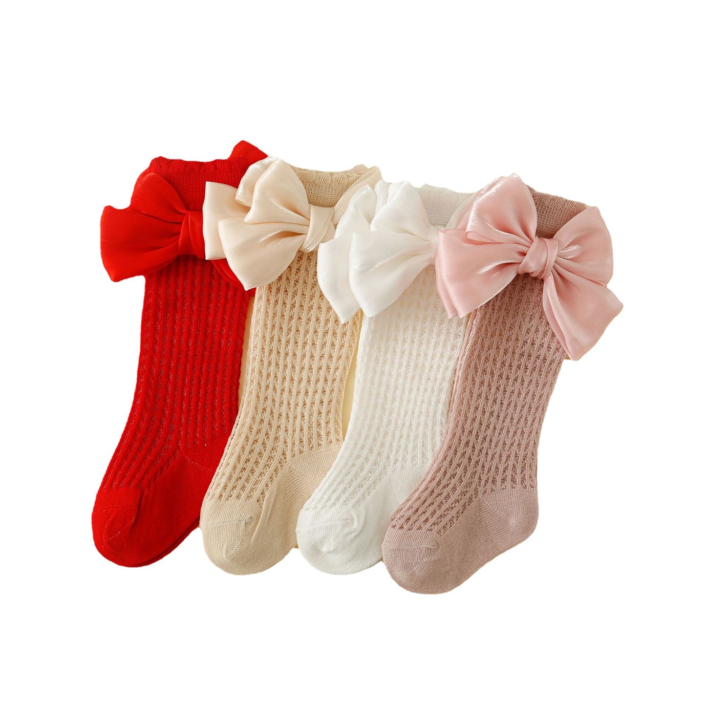Mid-calf Length And Breathable Thin Mesh Socks