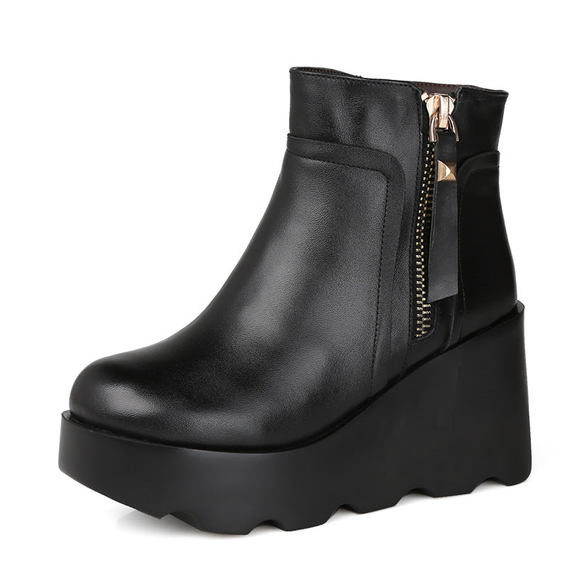 Short Tube Thickened Fur Warmth Women's Cotton Boots