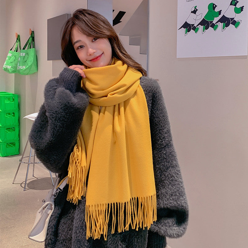 Men's Fashion Solid Color Scarf Shawl