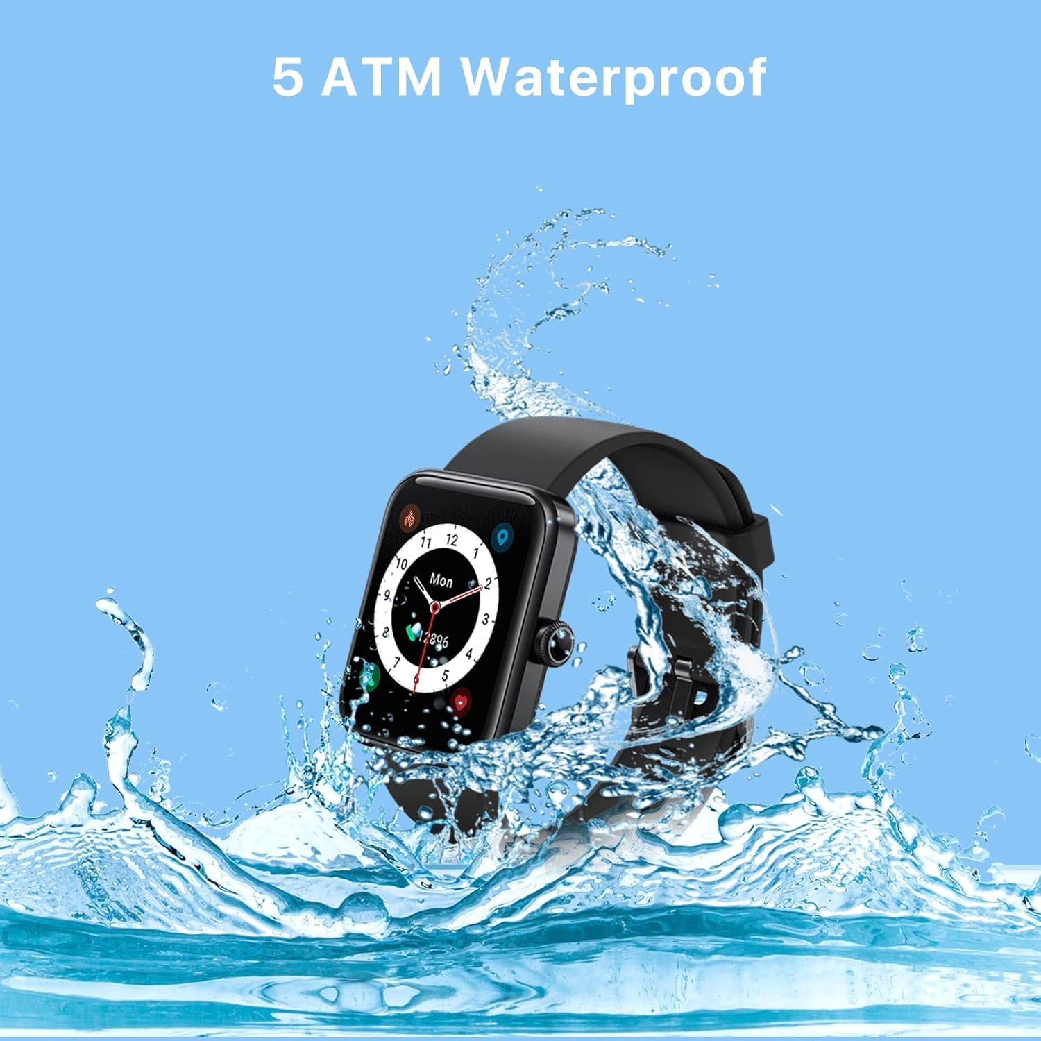 Ufit Pro(40Mm) Smart Watch, Alexa Built-In, Activity Fitness Tracker for Men and Women, 1.5" HD Color Display, Heart Rate, Spo2, Sleep Monitor 5ATM Waterproof for Android and Ios.