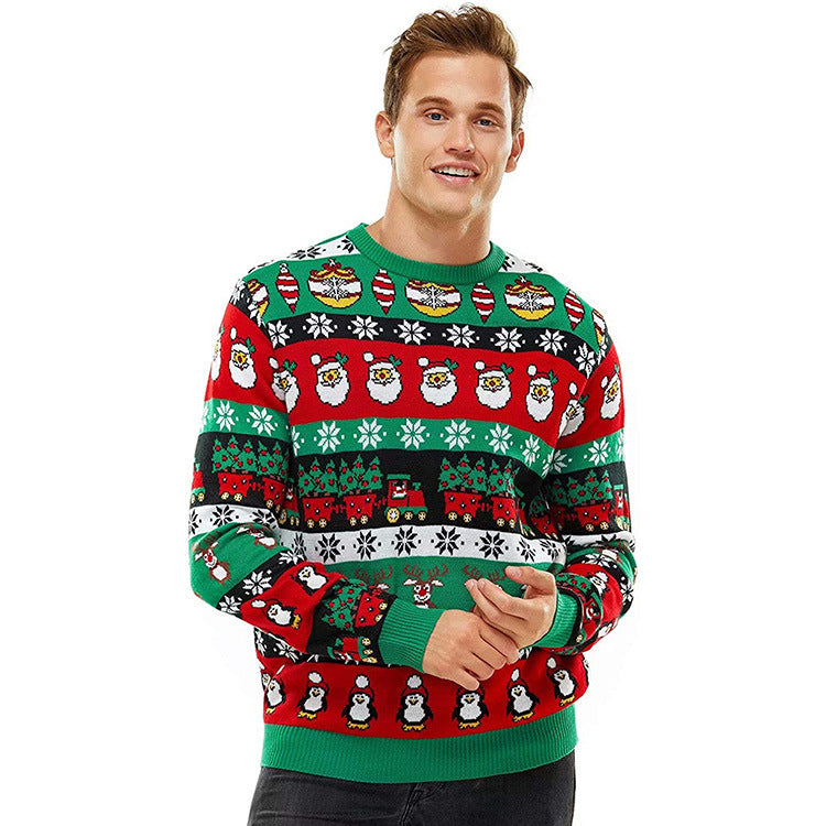 Round Neck Loose Pullover Sweater In Europe And America