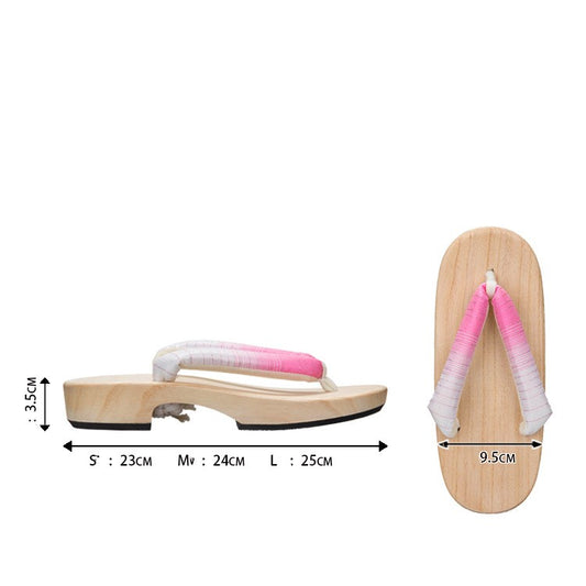 Gradient Solid Color Thick Heel Daily Slippers Clogs