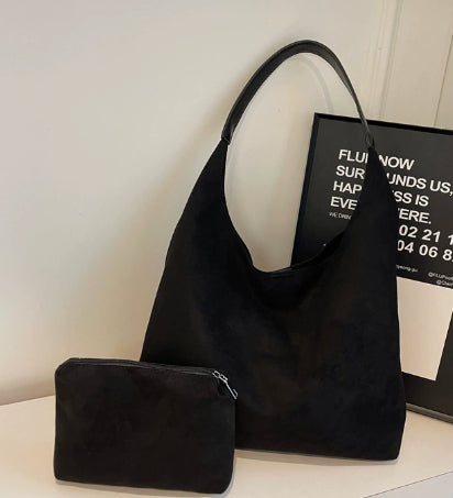 Deerskin Suede Commuter Underarm Bag