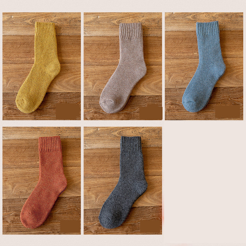Plus Velvet Thick Warm Towel Long Tube Cotton Socks