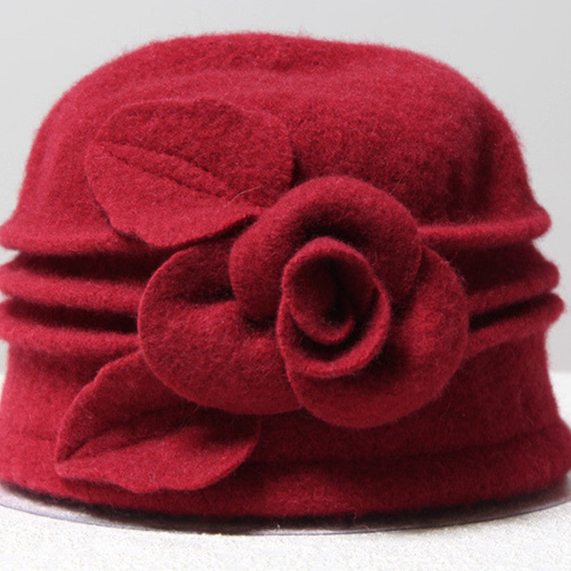 Women's Fashion Solid Color Woolen Hat