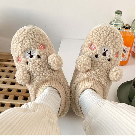 Non Slip Cartoon Cute Plush Slippers