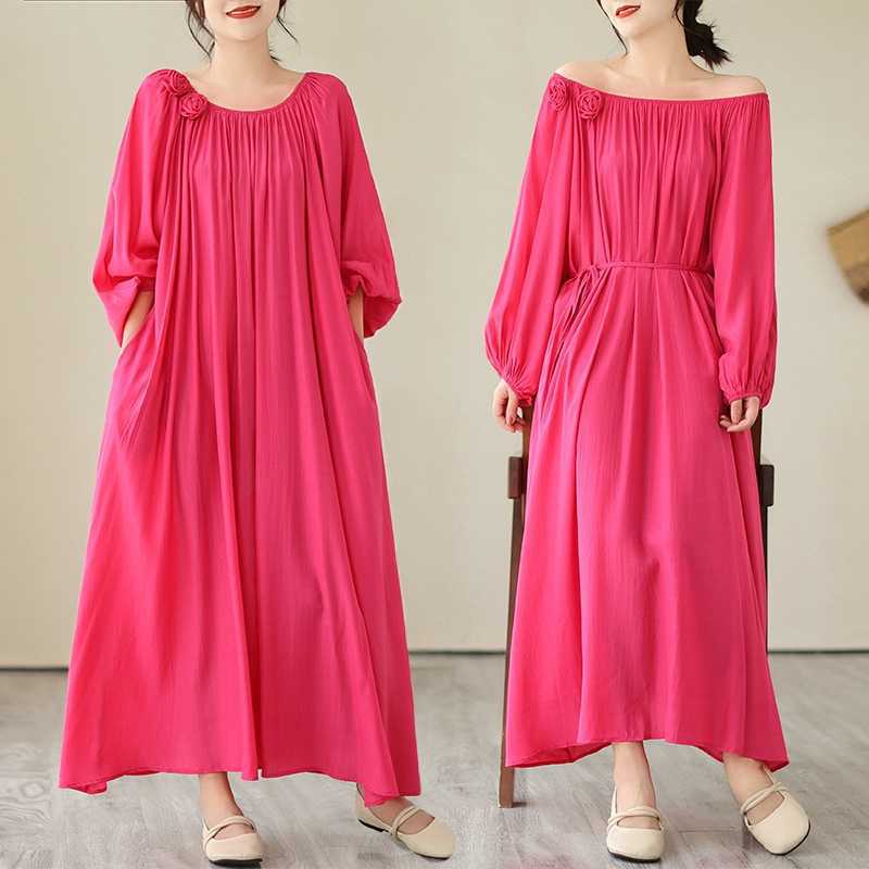 New Loose Fitting Flattering Below The Knee Length Dress