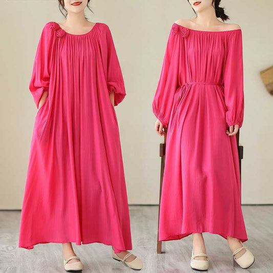 New Loose Fitting Flattering Below The Knee Length Dress