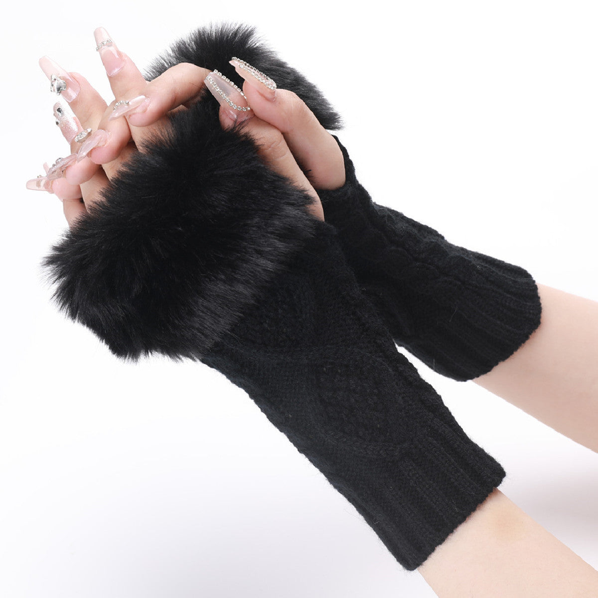 Women's Woolen Gloves In Autumn And Winter In Europe And America