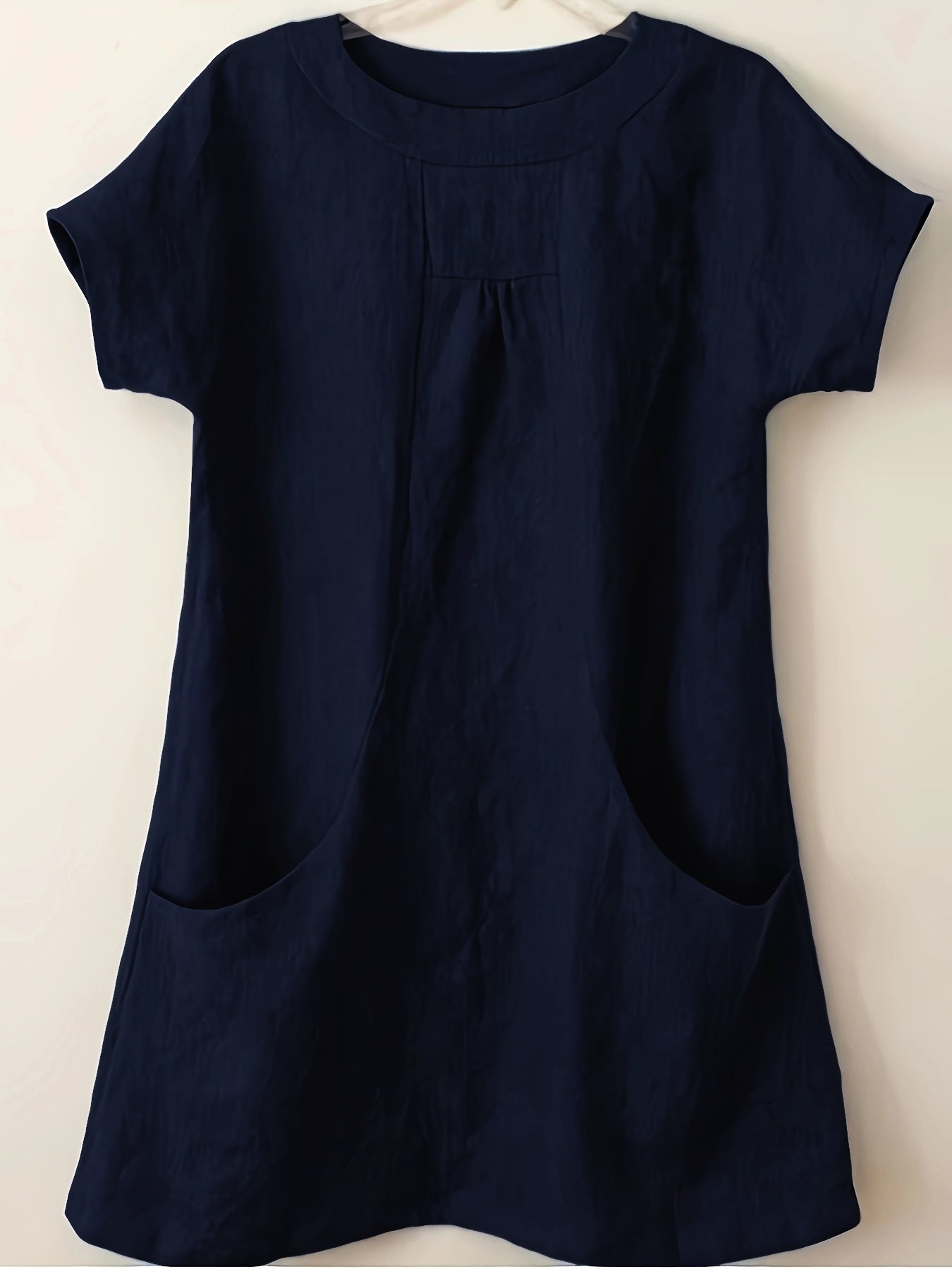 Women's Cotton Round Neck Pocket Shirt