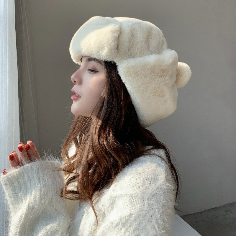Warm And Thick Lei Feng Hat Women's Ear Protection  Travel Equipment