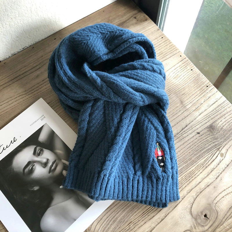 Dame All Match Tørklæde Dekorativ Varm Vestlig Stil Mode