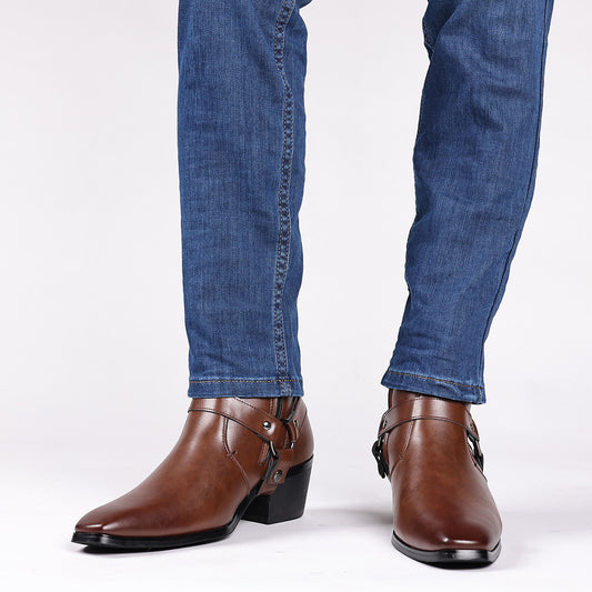 Trendy Wild Men's And Women's Same Style Chain Boots