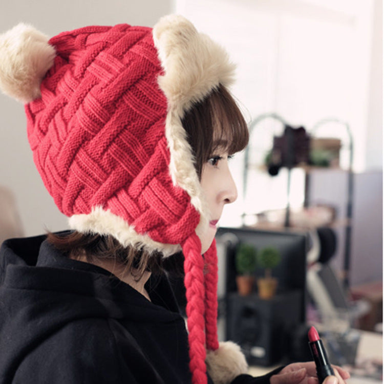 Korean Version Of Cashmere Knitted Wool Hat
