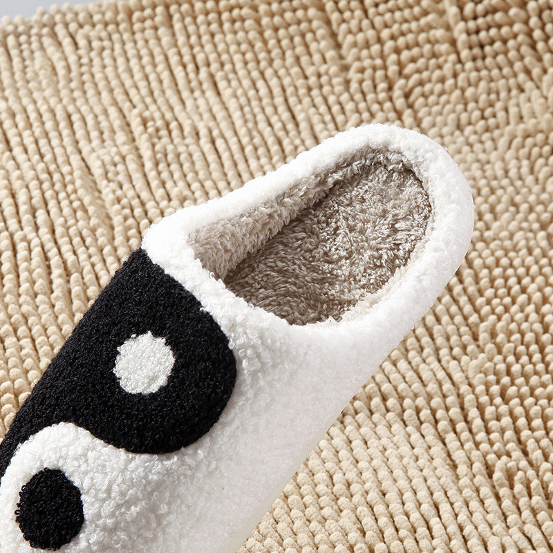 Comfortable Home Taiji Cartoon Thermal Cotton Slippers